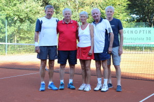 Die Mannschat aus Sachsen-Anhalt: v. l. n. r.: Werner Flügel, Rolf-Jürgen Brunotte, Monika Richter, Volker Wuttig, Ingo Hansmann