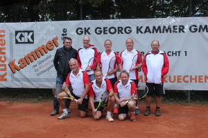 

v. l. stehend: Sponsor Karsten Kammer; Matthias Bothe, Werner Trunzler, Christoph Sommer, Bernhard Raubuch; knieend: Robert Kreutzer, Frank Bärnhof, Herbert Schikofsky; Es fehlt: Christof Jugl; 