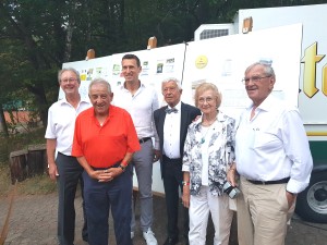 v. l.: Karlheinz Balzert 1. Vors.), Willi Wambach, Patrik Kühnen, Walter Ihl, Rita Raubuch, Helmut Heisel